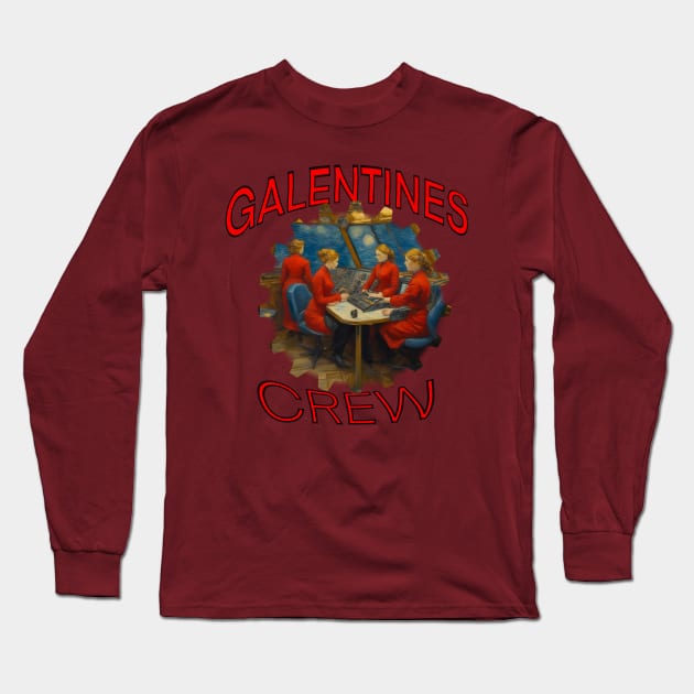 Galentine crew on submarine Long Sleeve T-Shirt by sailorsam1805